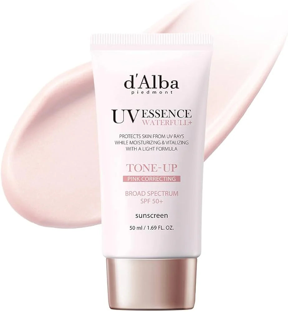 d'Alba Waterfull Tone-Up Sunscreen Pink Correcting SPF50+ 50ml